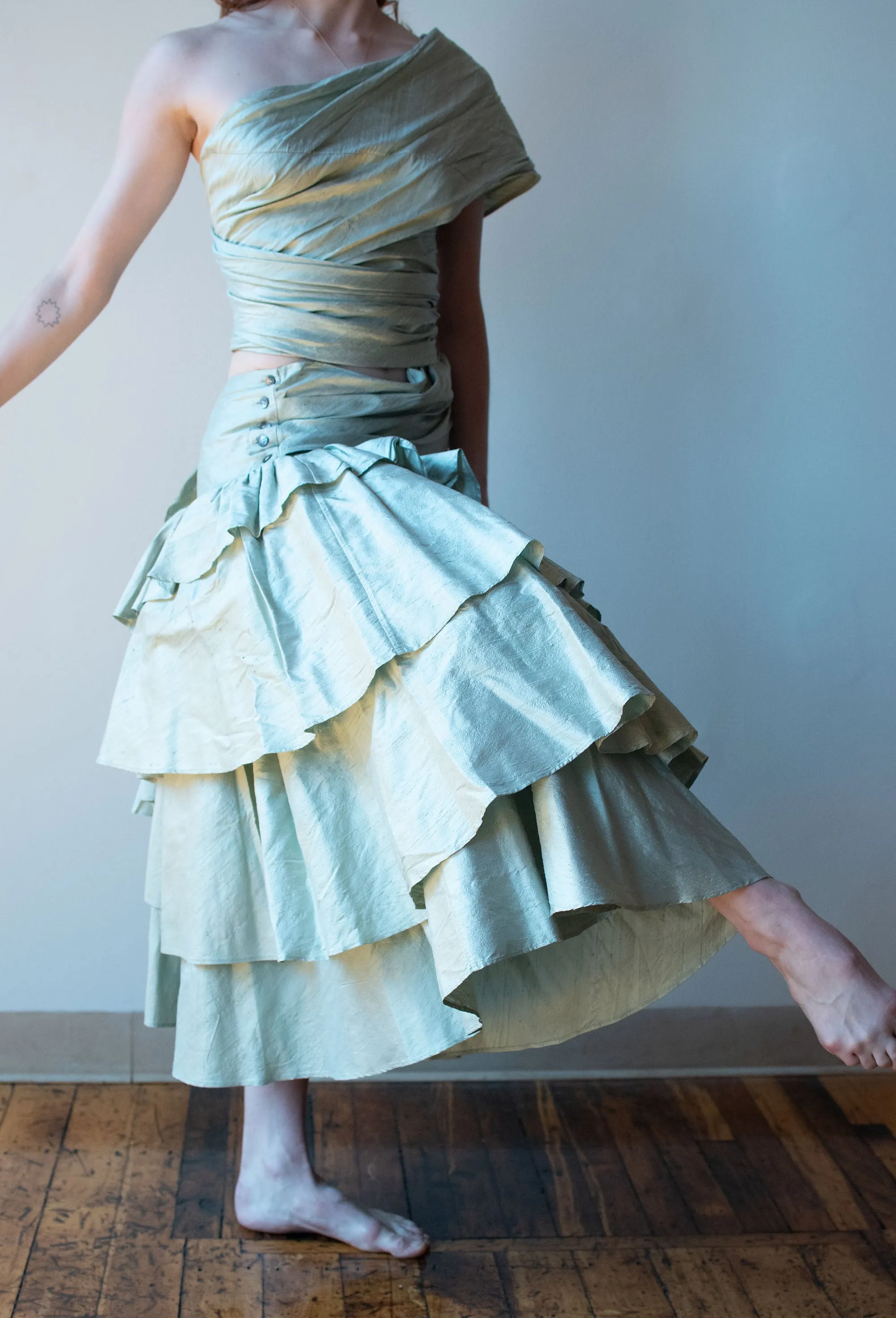 1980s Silk Dress | Romeo Gigli for Callaghan