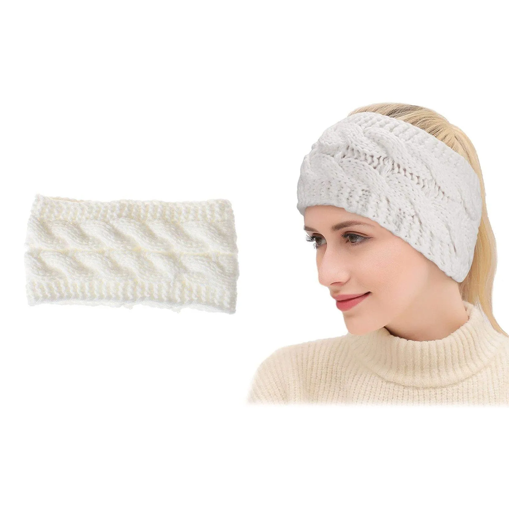 4-Pack: Women's Confetti Winter Headband Wrap and Ear Warmer