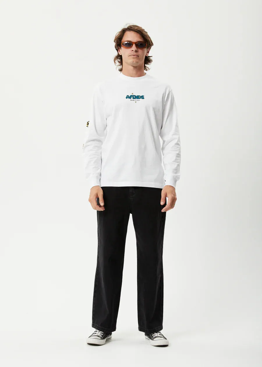 Afends Earthling Recycled Long Sleeve Tee - White
