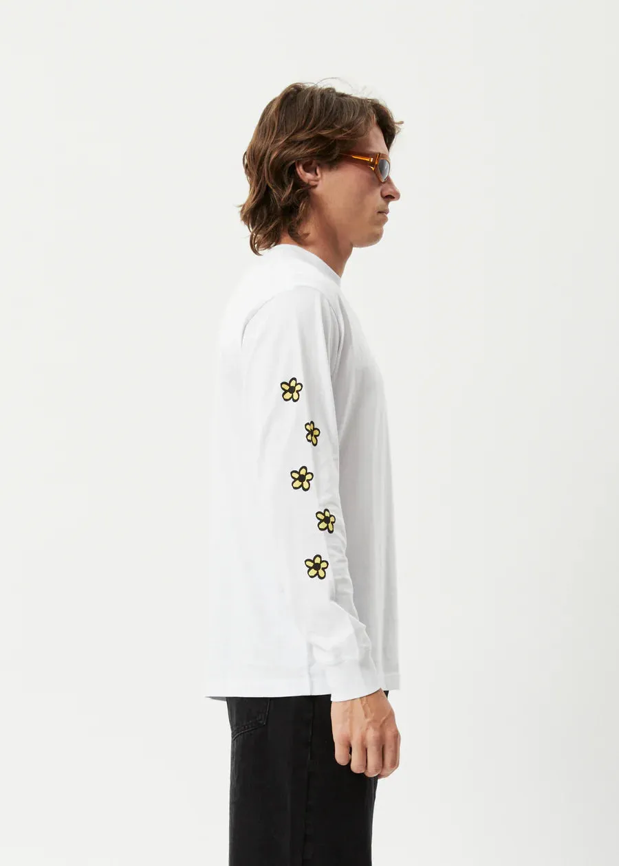Afends Earthling Recycled Long Sleeve Tee - White