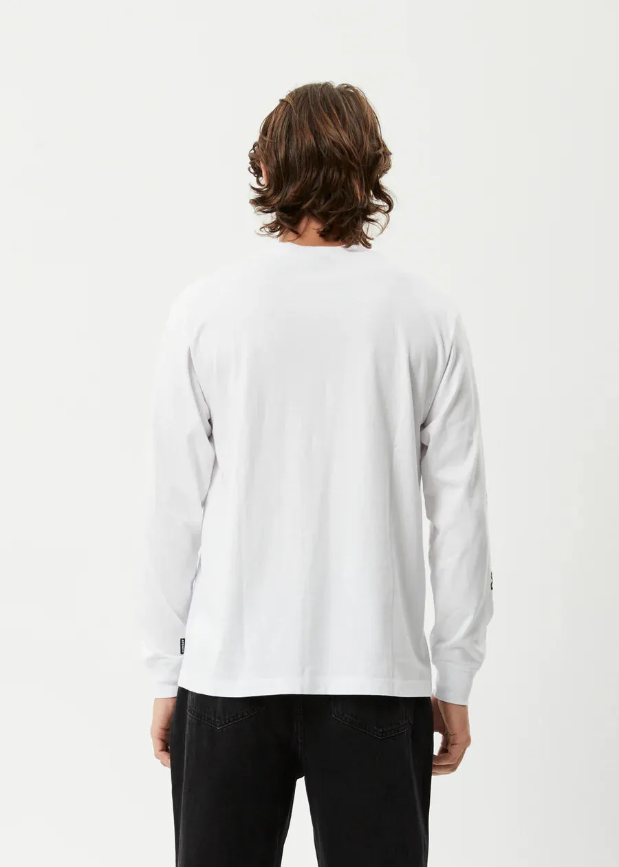 Afends Earthling Recycled Long Sleeve Tee - White