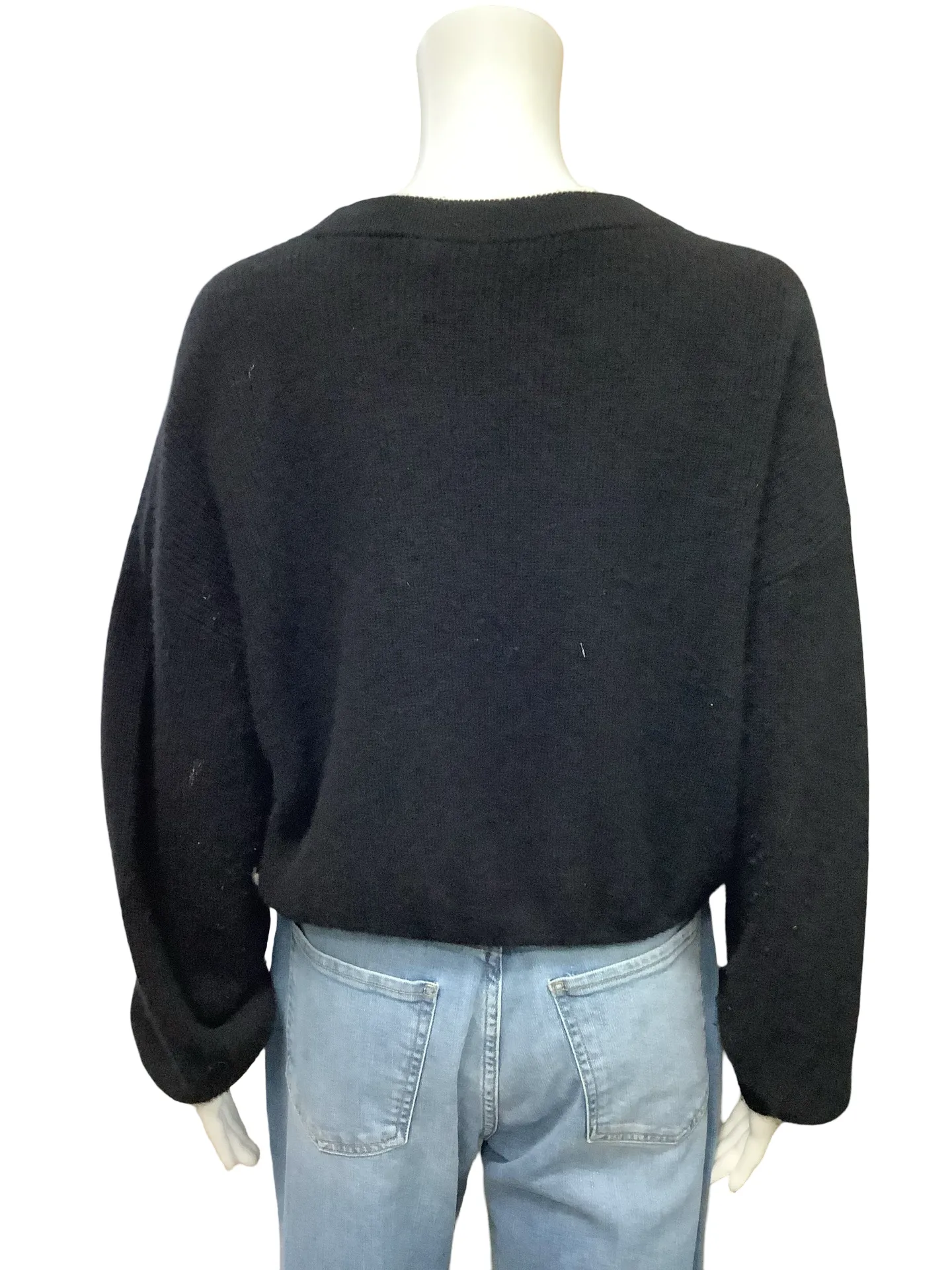 Alice   Olivia Cashmere Crewneck Sweater Black Size: M