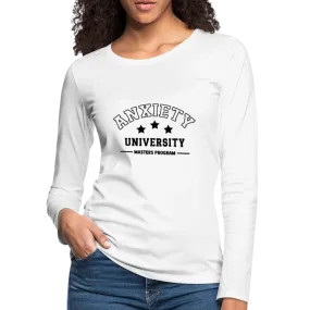 Anxiety University Masters Program, Women's Premium Long Sleeve T-Shirt