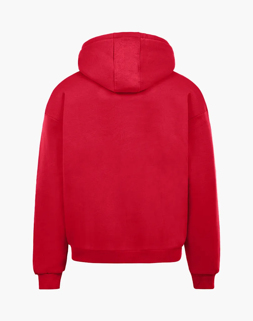 BASIC ZIP-HOODIE (RED)