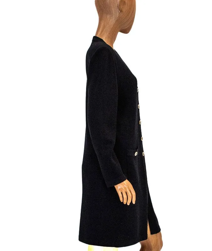 Black Knit Peacoat