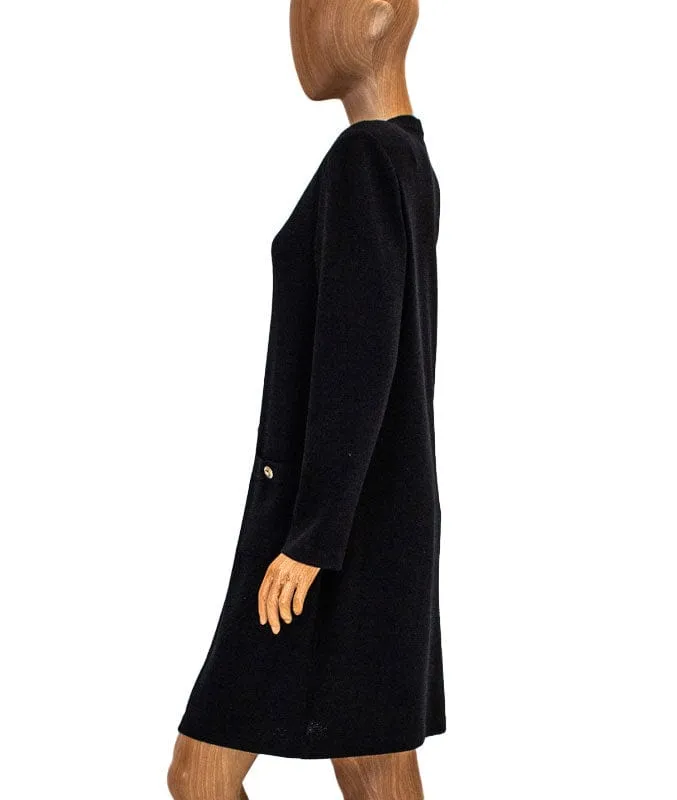 Black Knit Peacoat