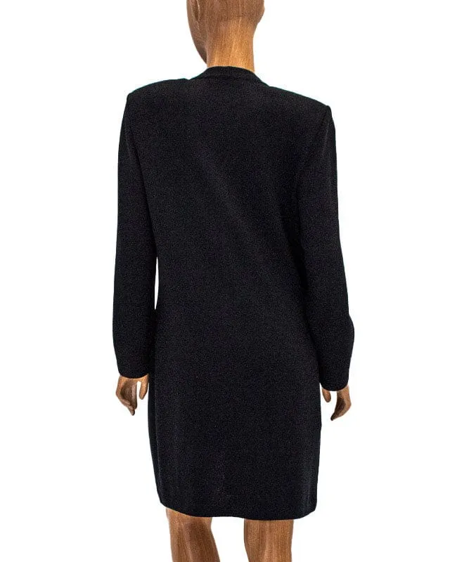 Black Knit Peacoat