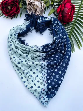 Blue scarf