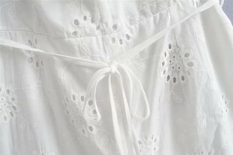 Boho Jumpsuit, Boho Romper, Playsuit, Wild Floral White Lace