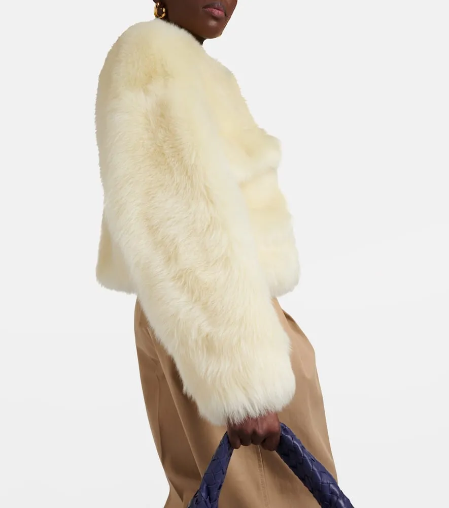 Bottega Veneta Cropped shearling jacket