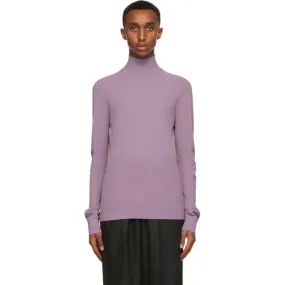 Bottega Veneta Purple Techno Skin Turtleneck