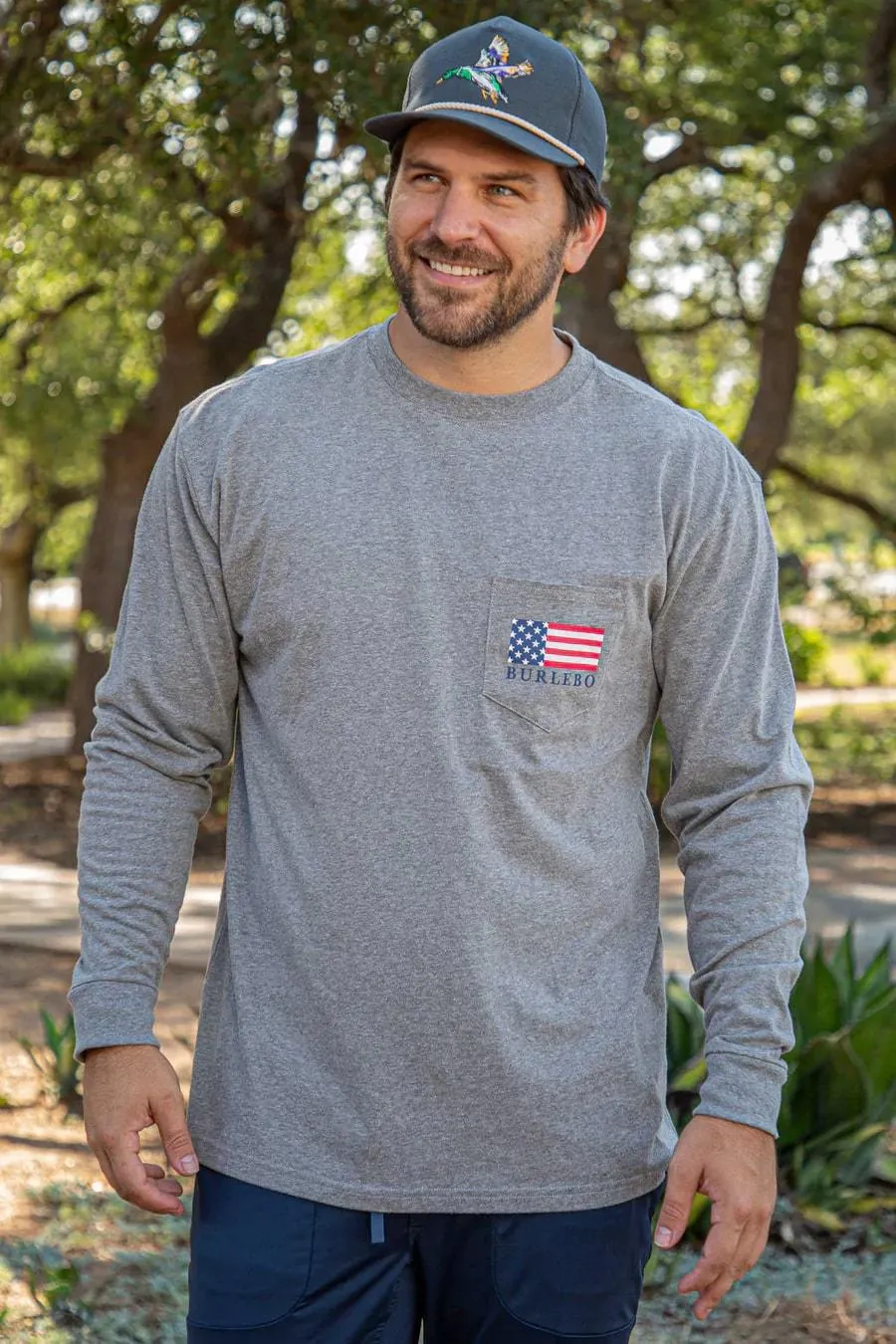 Burlebo - "The Future" Men's Grey Long Sleeve Tee