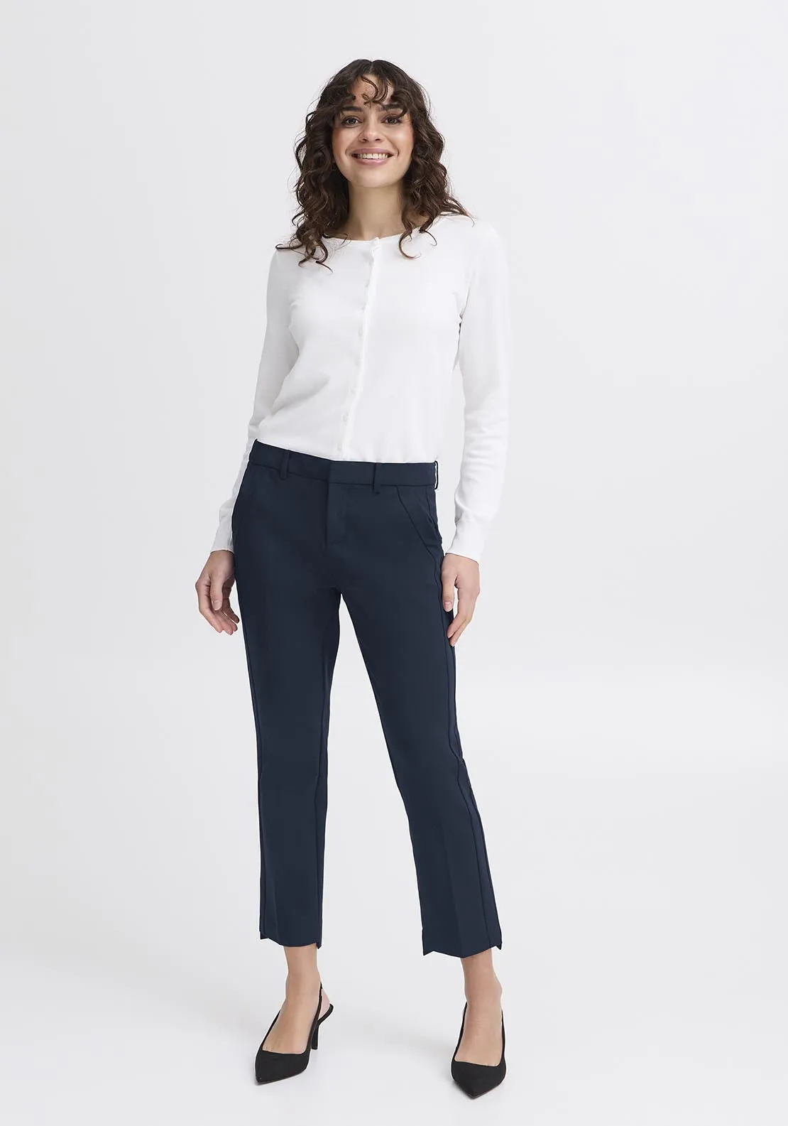 Casual Trousers - Dark Peacoat