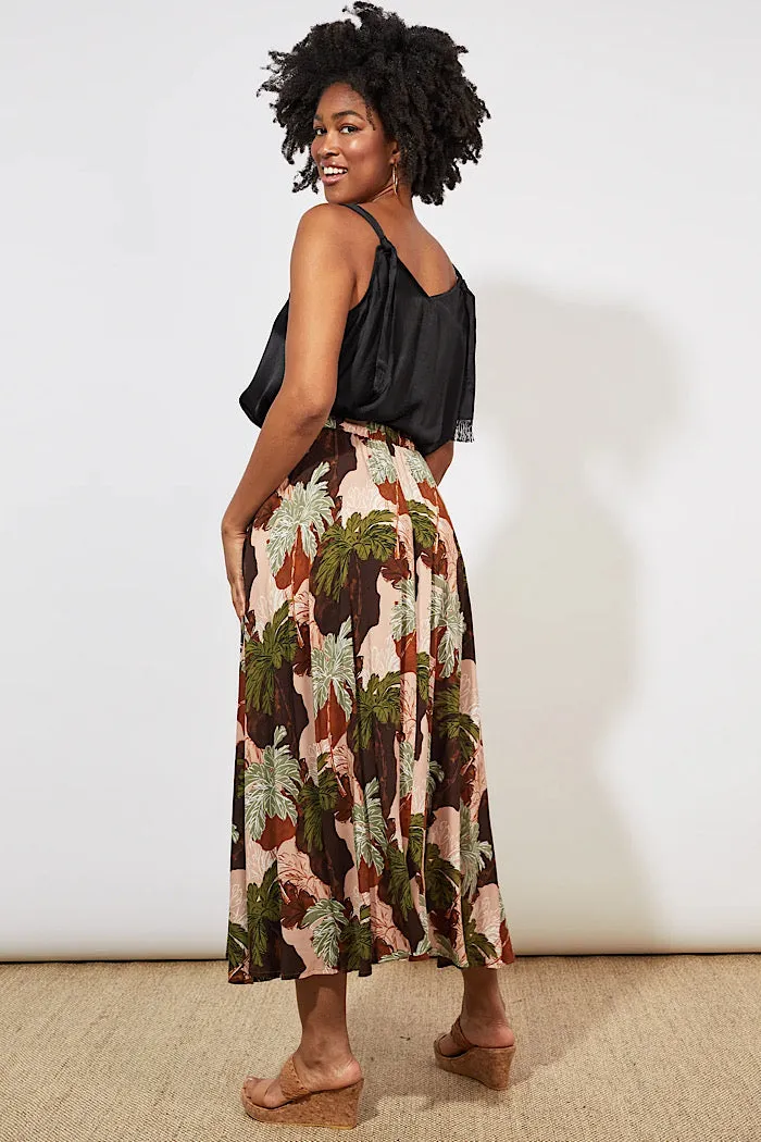 CAYMAN MAXI SKIRT - PALMS