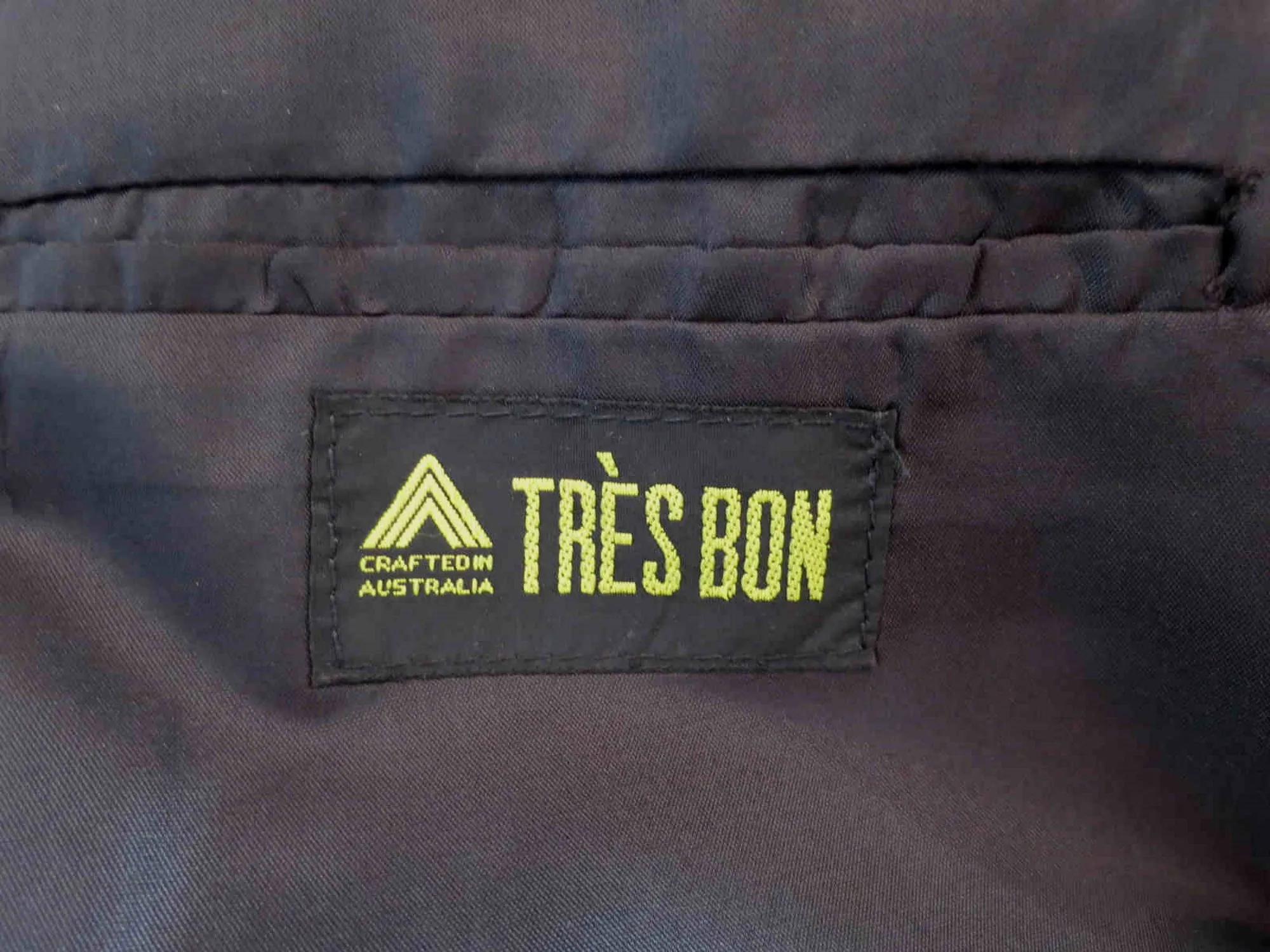 Charcoal Grey Pinstriped Wool Jacket by Tres Bon - Chest 107 cm