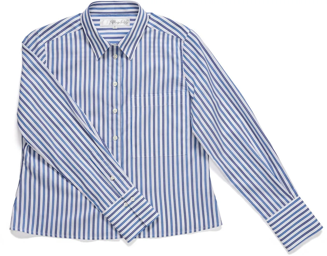Claridge   King - The Crop in Blue on Blue Stripe: Blue / S