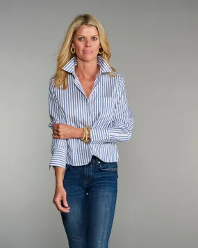 Claridge   King - The Crop in Blue on Blue Stripe: Blue / S