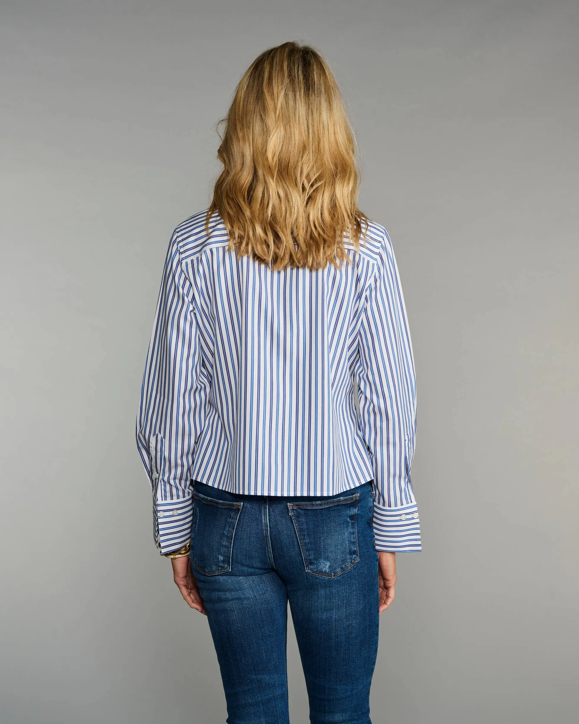 Claridge   King - The Crop in Blue on Blue Stripe: Blue / S
