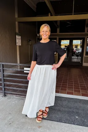 Crinkle Skirt - Natural