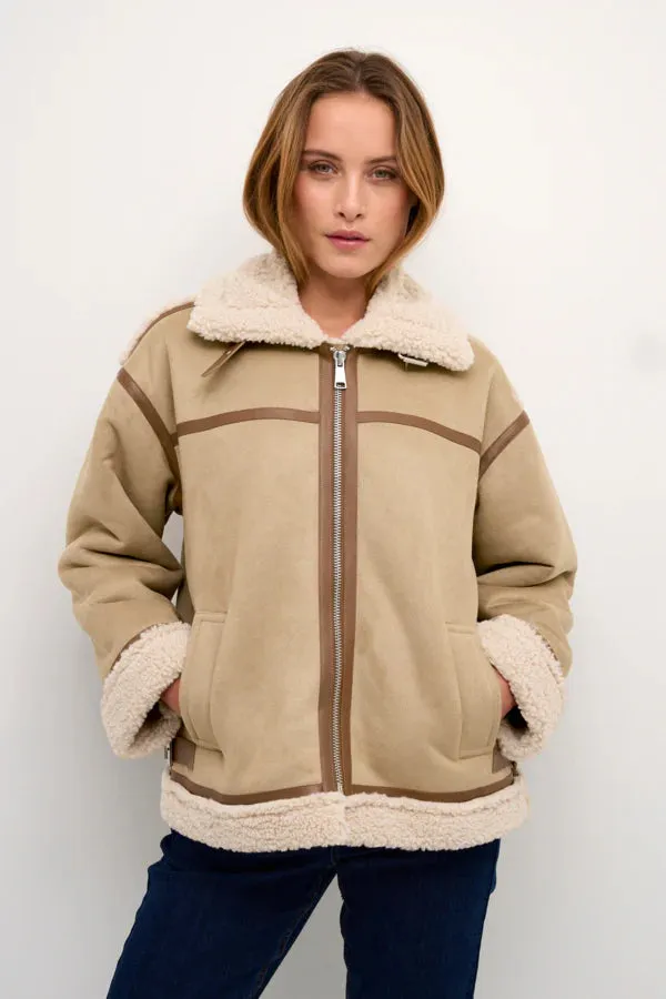 CRTHELMA AVIATOR JACKET - CROCKERY