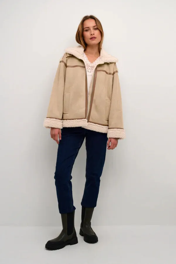 CRTHELMA AVIATOR JACKET - CROCKERY
