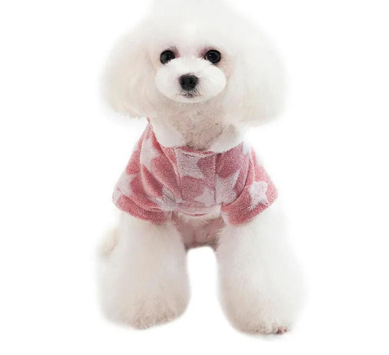Cute Soft Fleece Pajama Winter Jumpsuit For Dogs