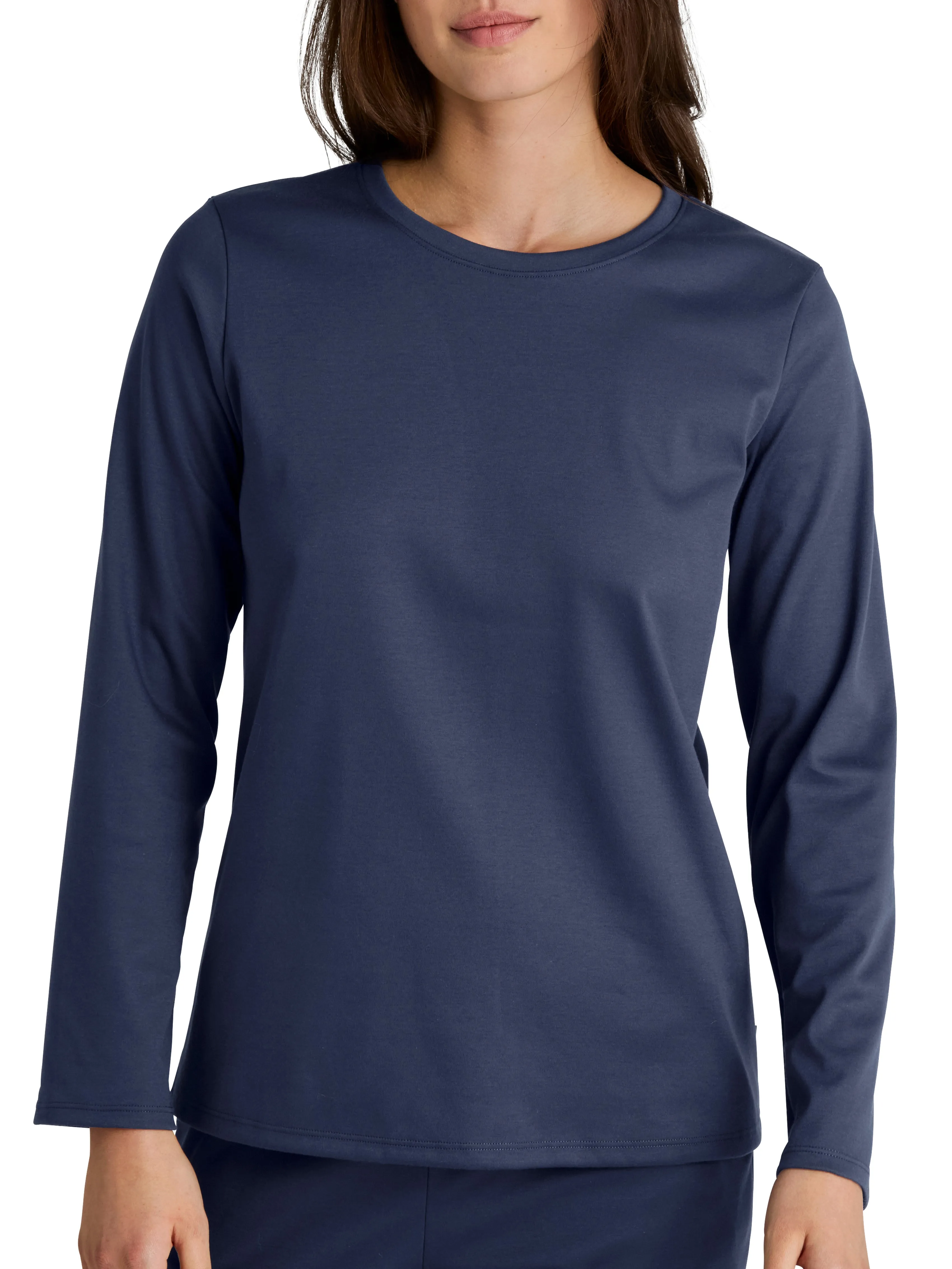 DAMEN Shirt langarm, peacoat blue
