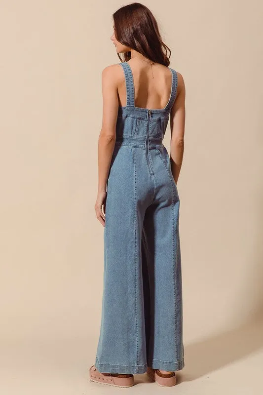 DENIM JUMPSUIT