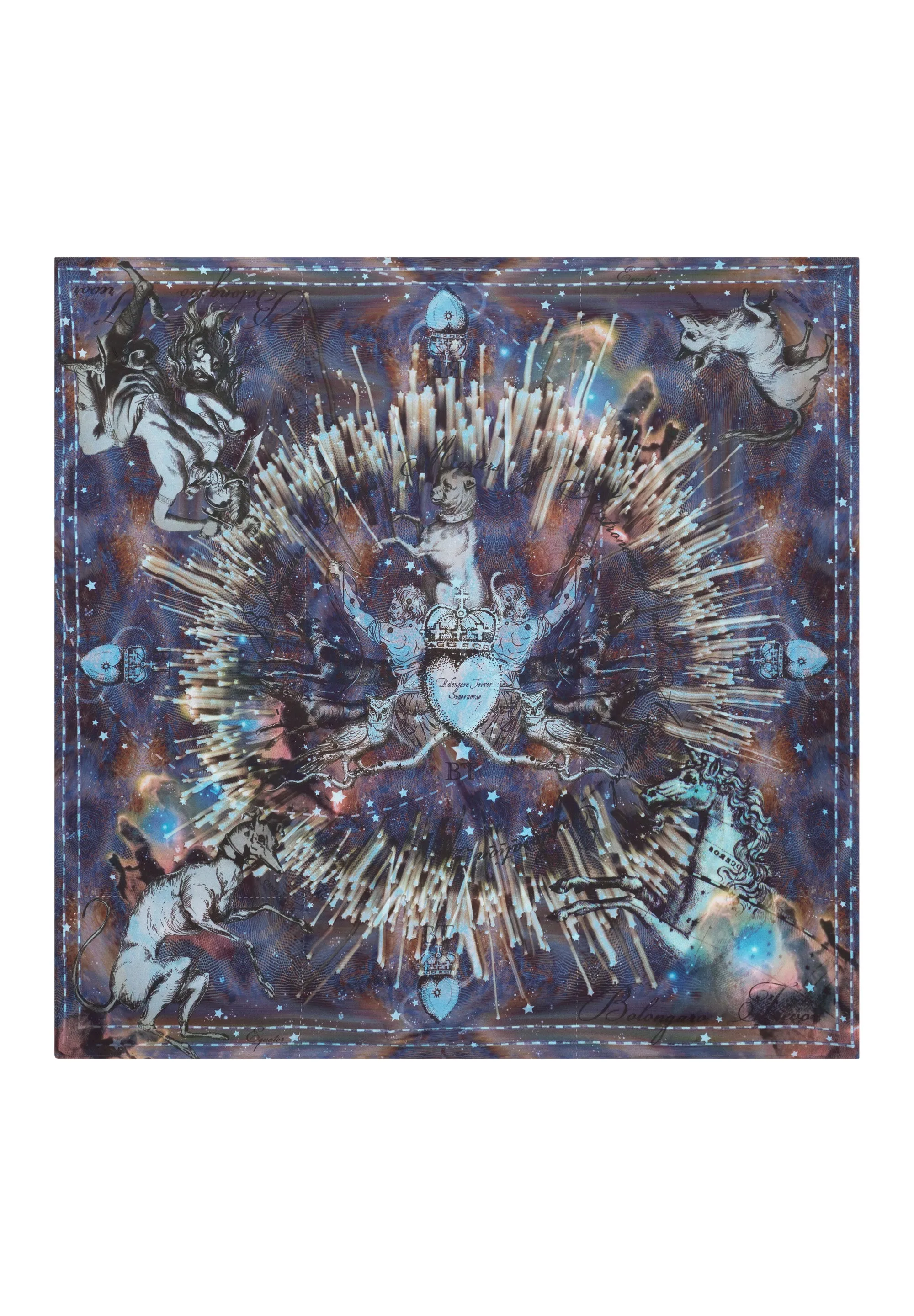 Dimension Silk Printed Scarf