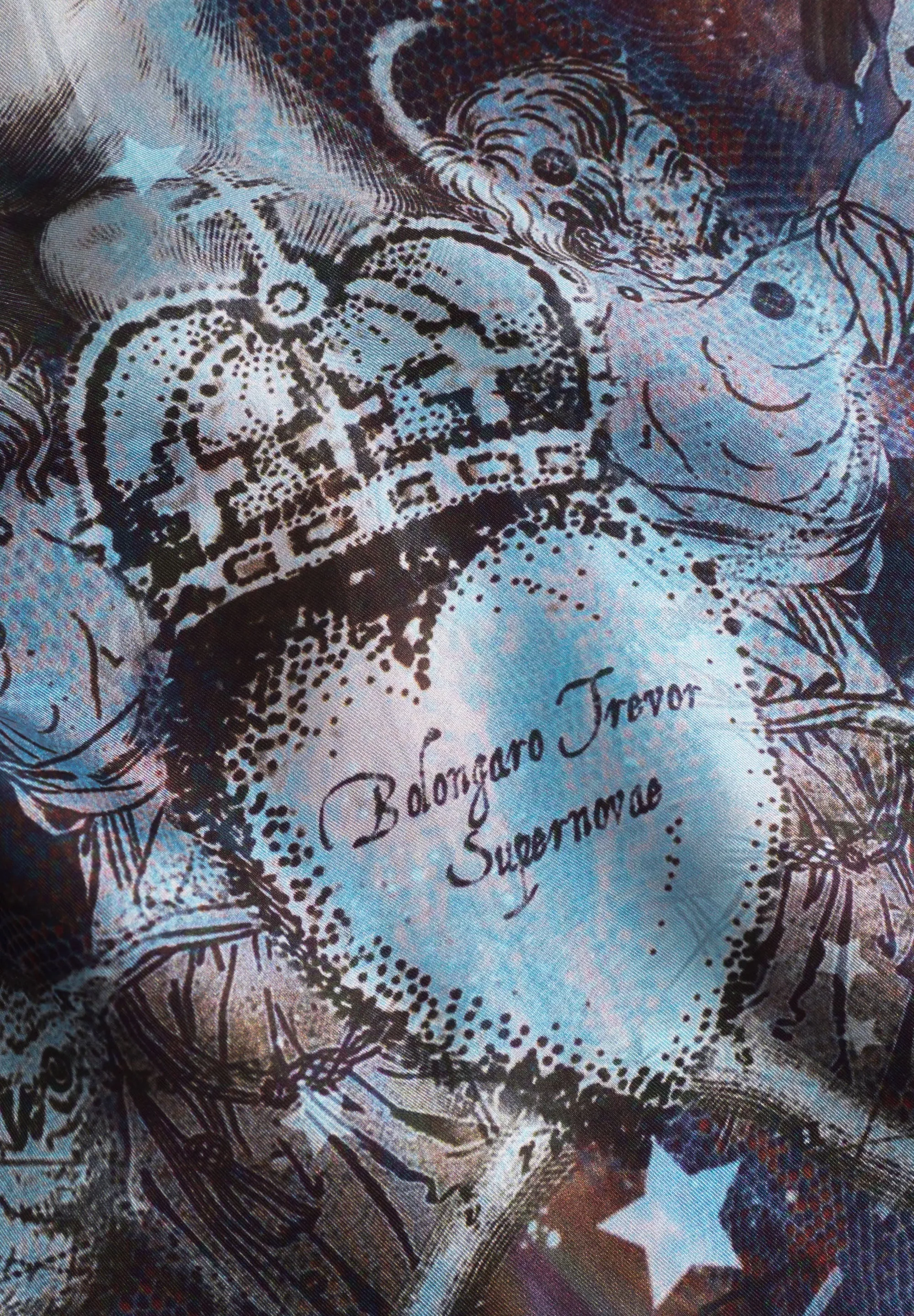 Dimension Silk Printed Scarf