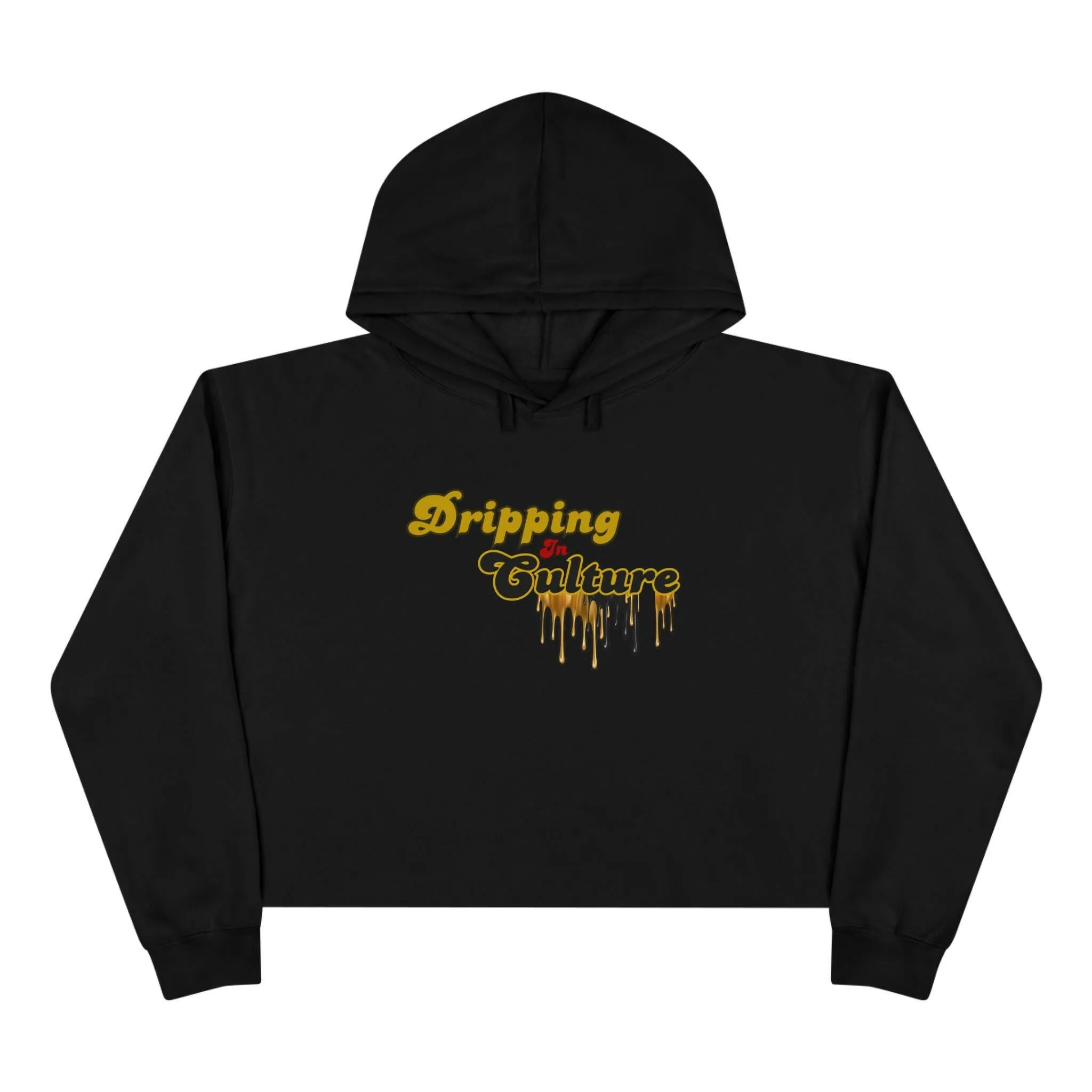 'Dripping in Culture' Crop Hoodie