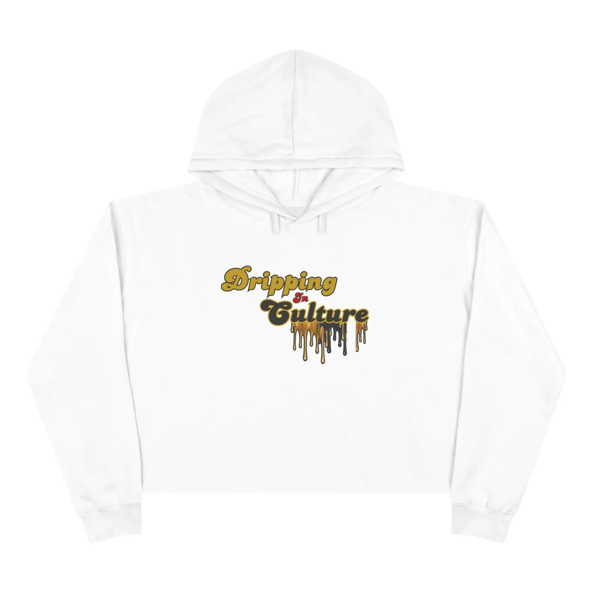 'Dripping in Culture' Crop Hoodie