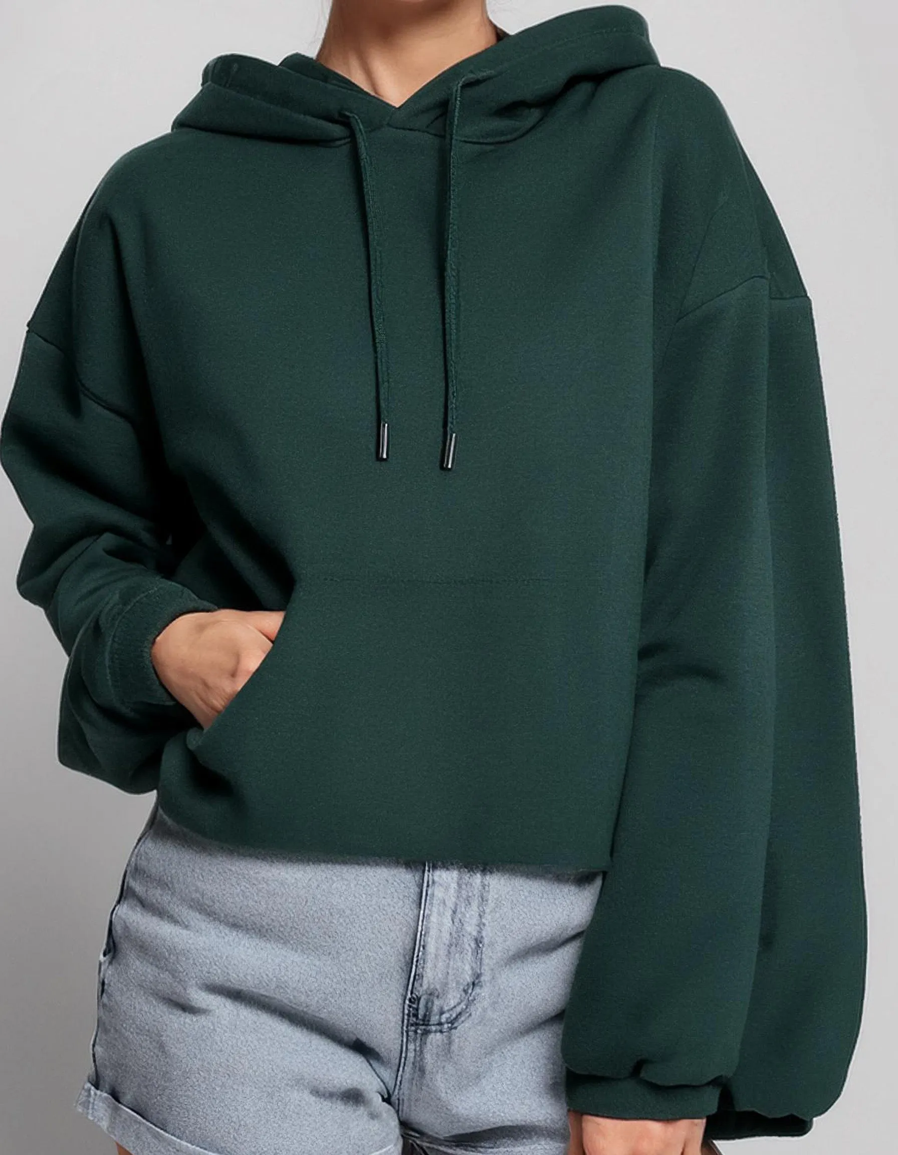 Emerald Ease Rich Green Hoodie