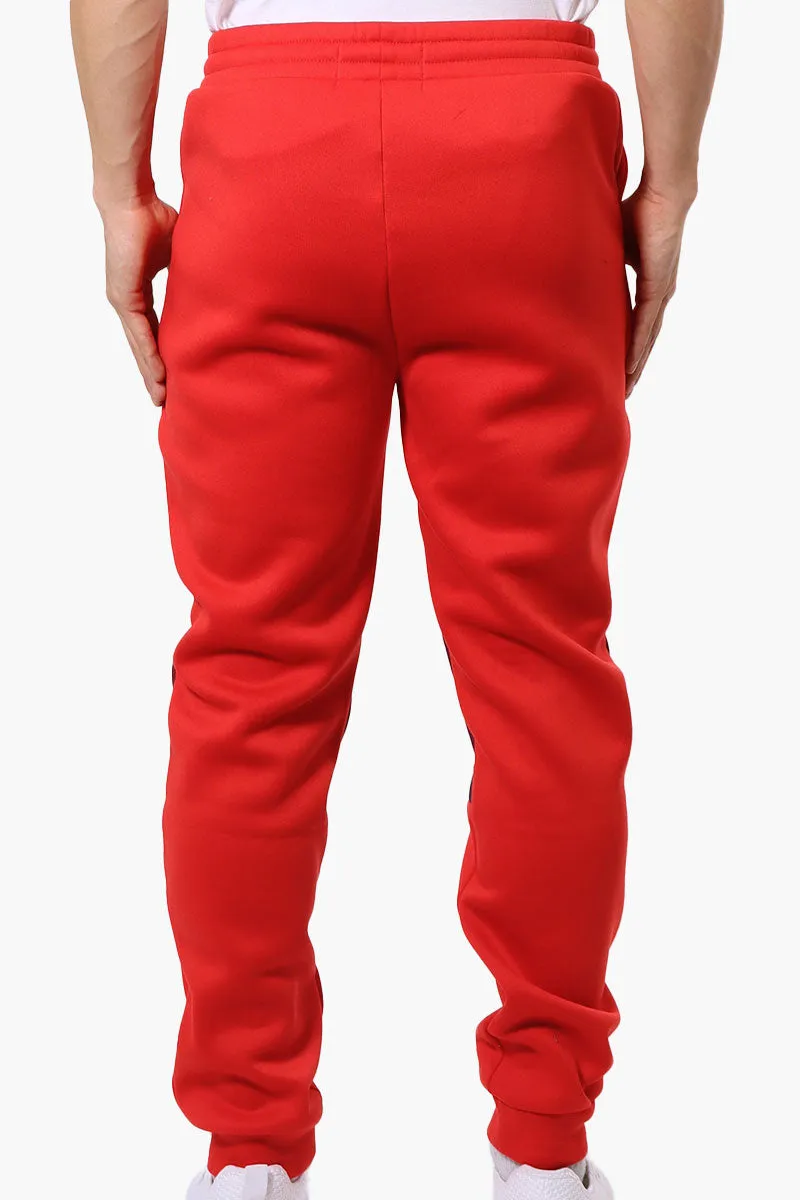 Essentials Super Triple Goose Mesh Insert Tie Waist Joggers - Red