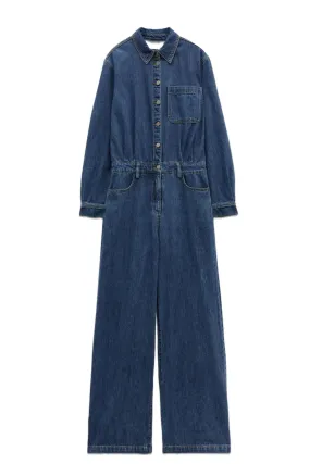 Evelyn Denim Relaxed Jumpsuit
