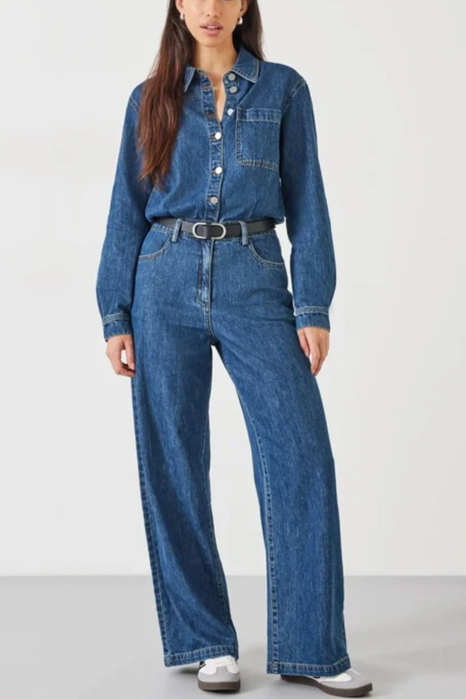 Evelyn Denim Relaxed Jumpsuit