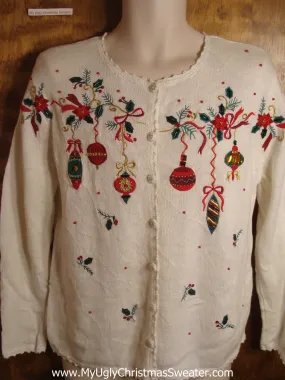 Festive Ornaments Tacky Christmas Sweater