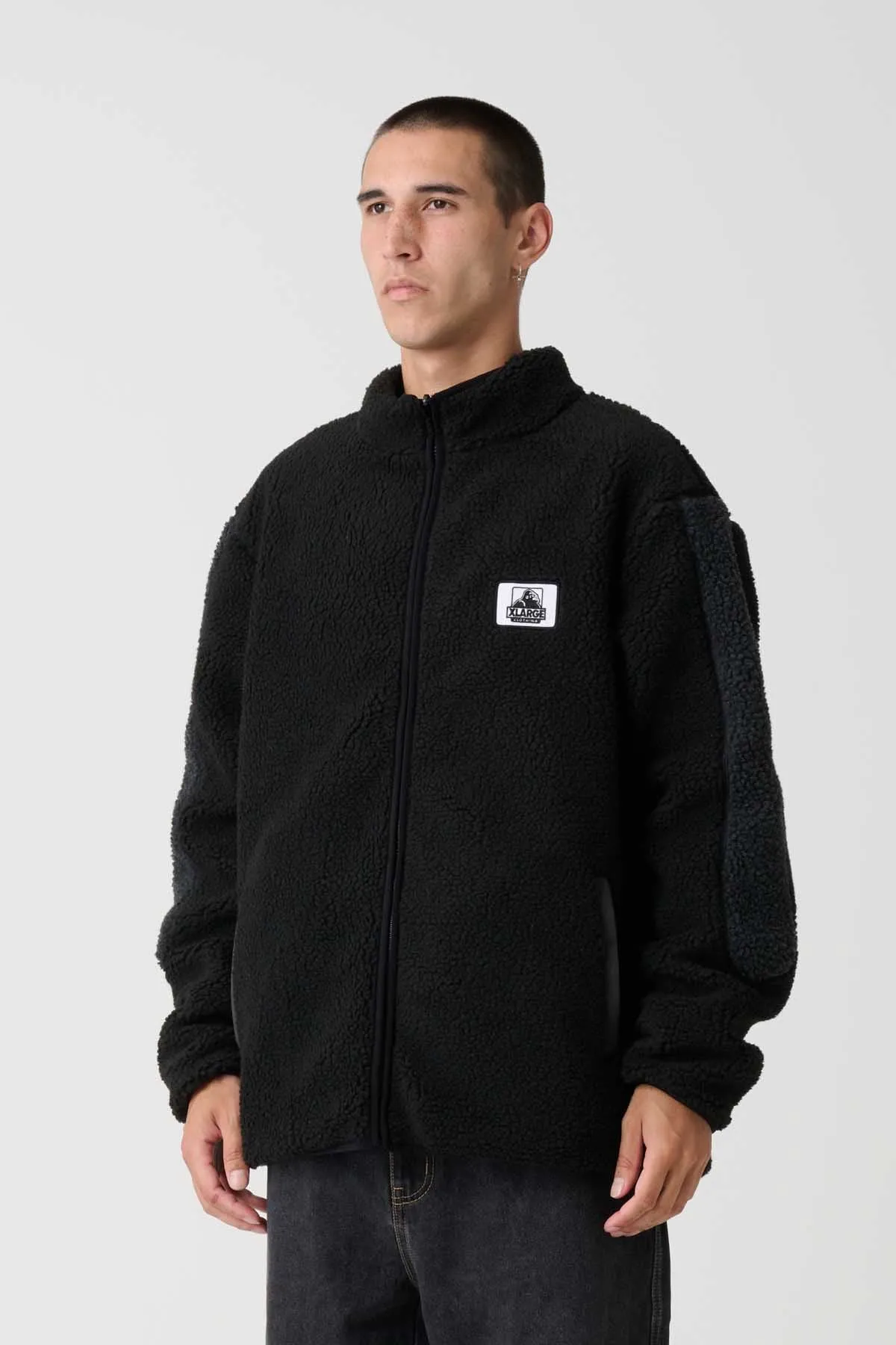 FIRE DICE REVERSIBLE JACKET - BLACK