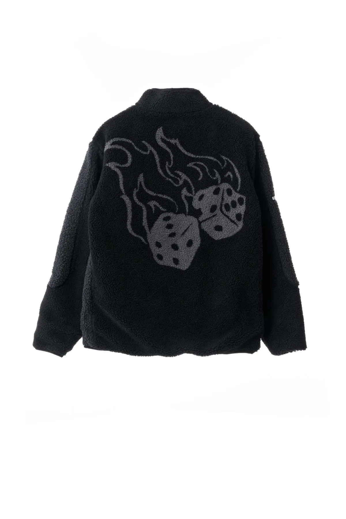 FIRE DICE REVERSIBLE JACKET - BLACK