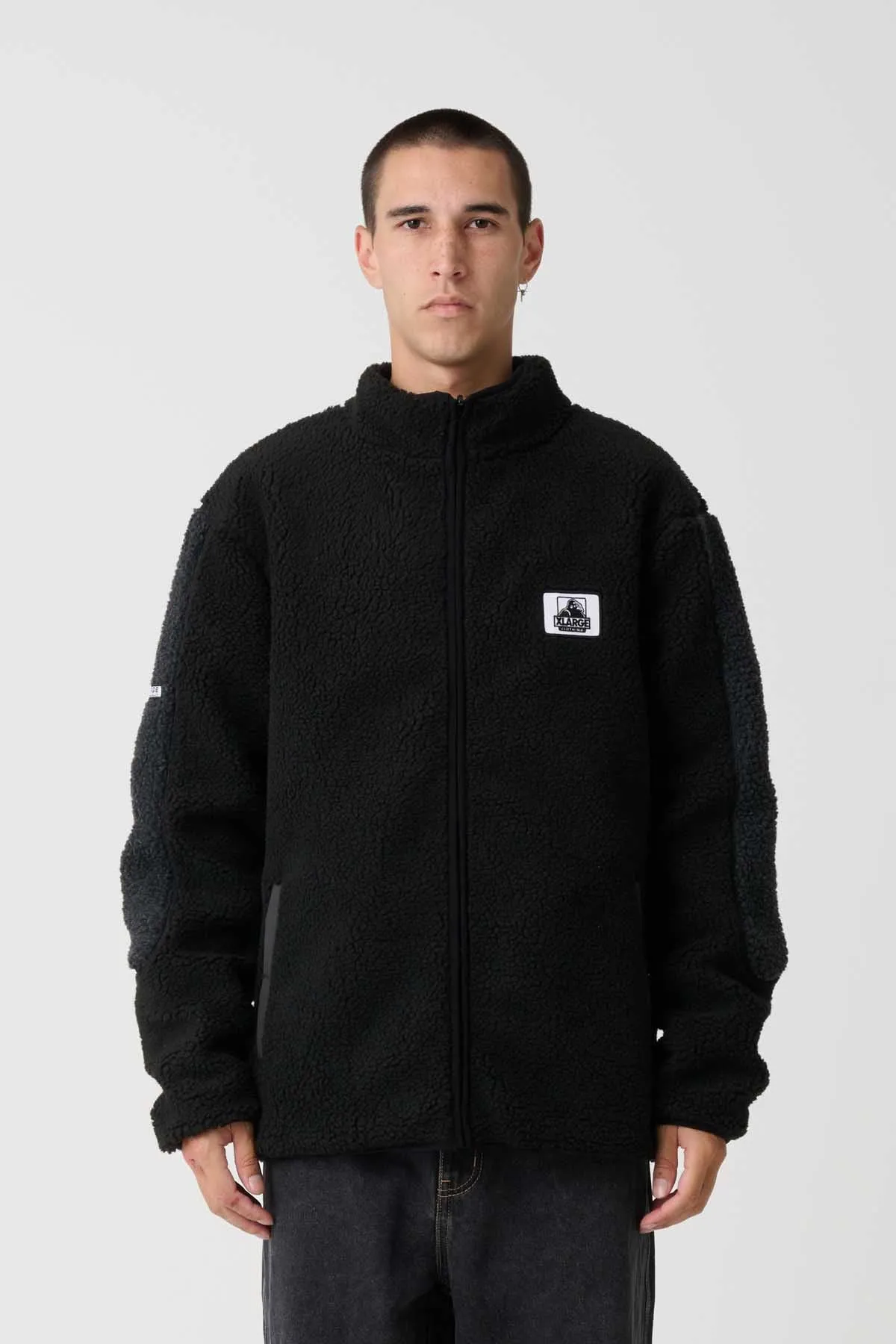 FIRE DICE REVERSIBLE JACKET - BLACK