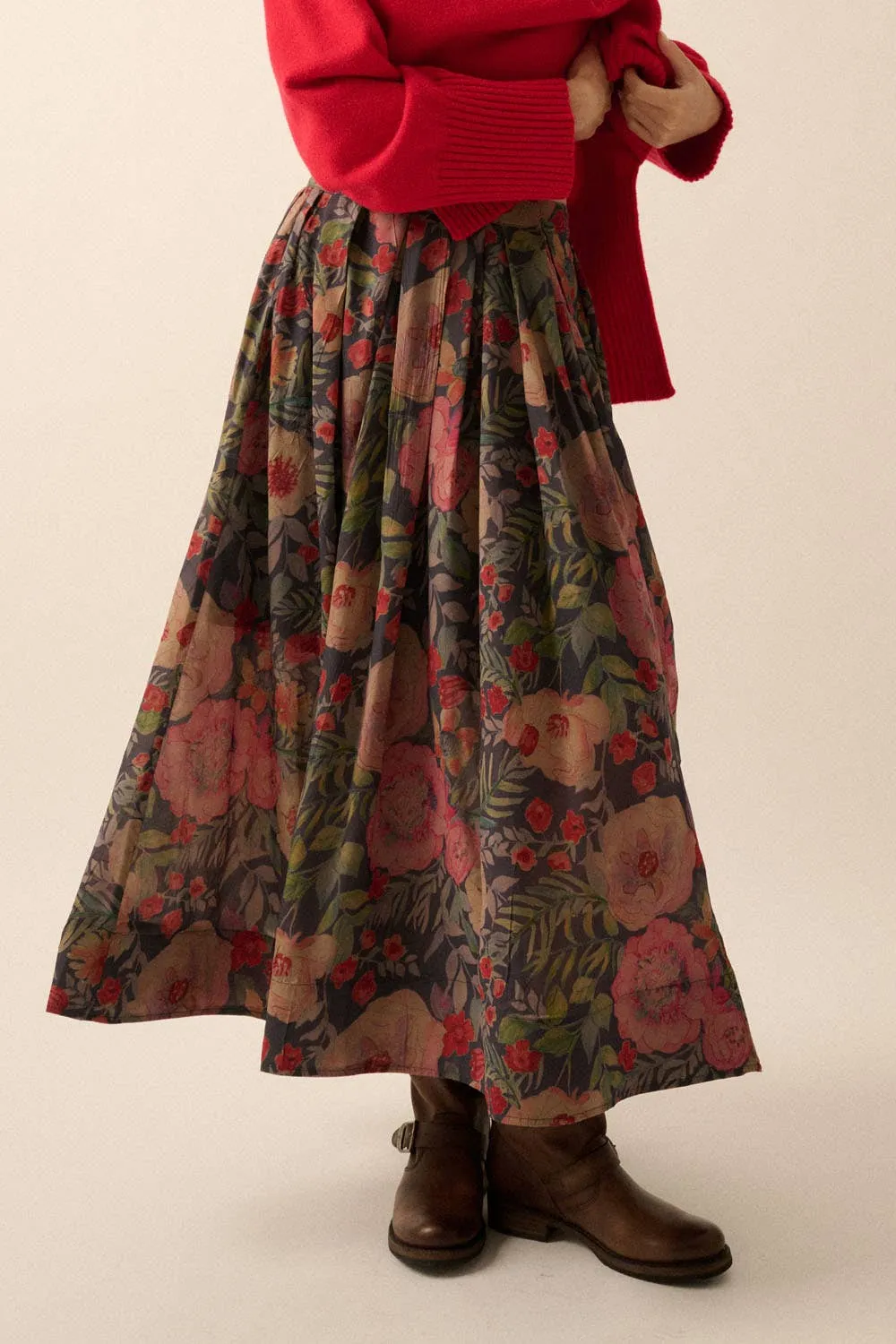 Floral Maxi Skirt