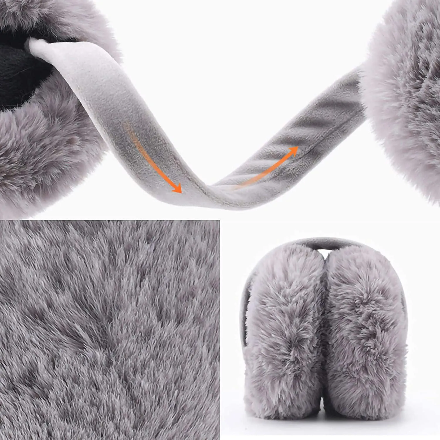 Foldable Faux Fur Warm Earmuffs