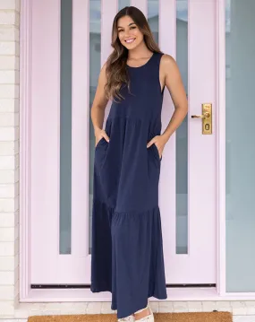 Freez Lauren Dress Navy Navy S