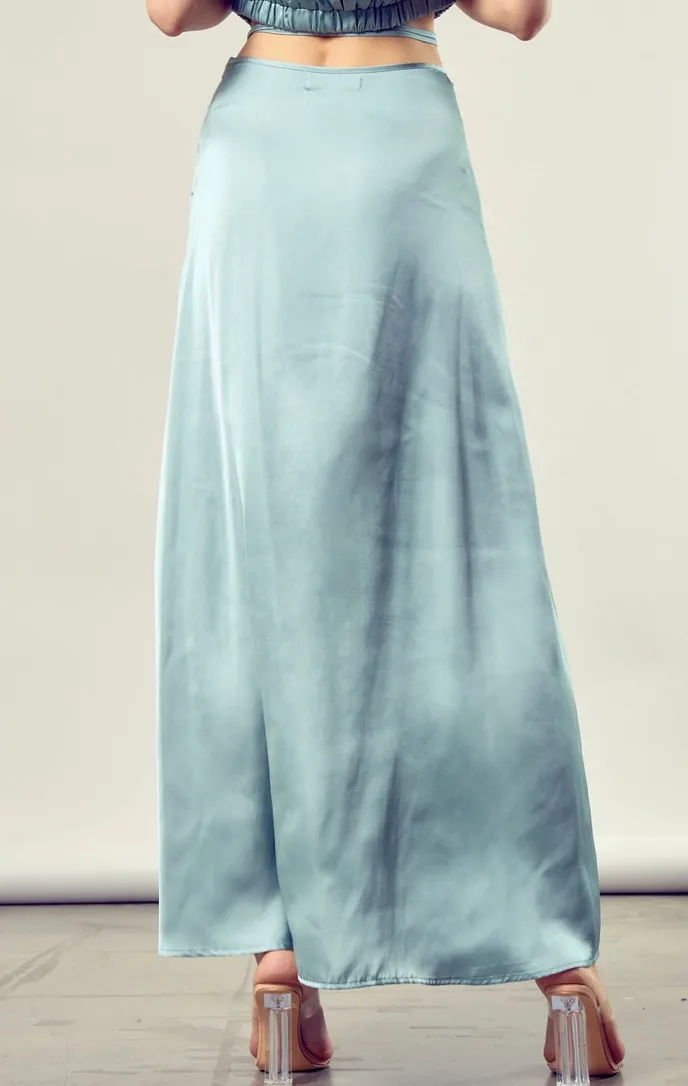 Front Side Slit Maxi Skirt