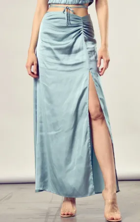Front Side Slit Maxi Skirt