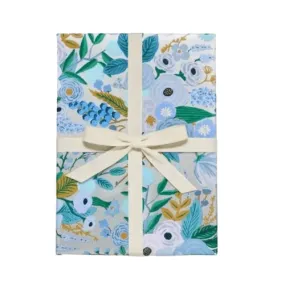 Garden Party Silver Continuous Wrapping Roll