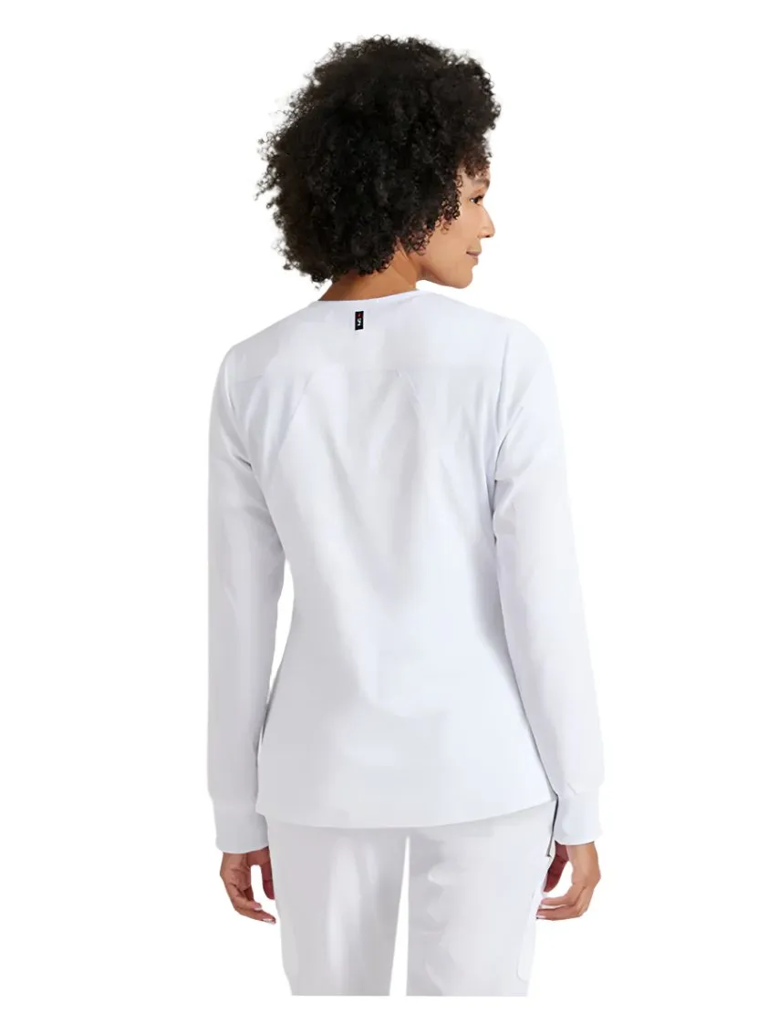Grey's Anatomy Stretch™ by Barco  Gianna 5-Pocket Crewneck Scrub Jacket-Plus
