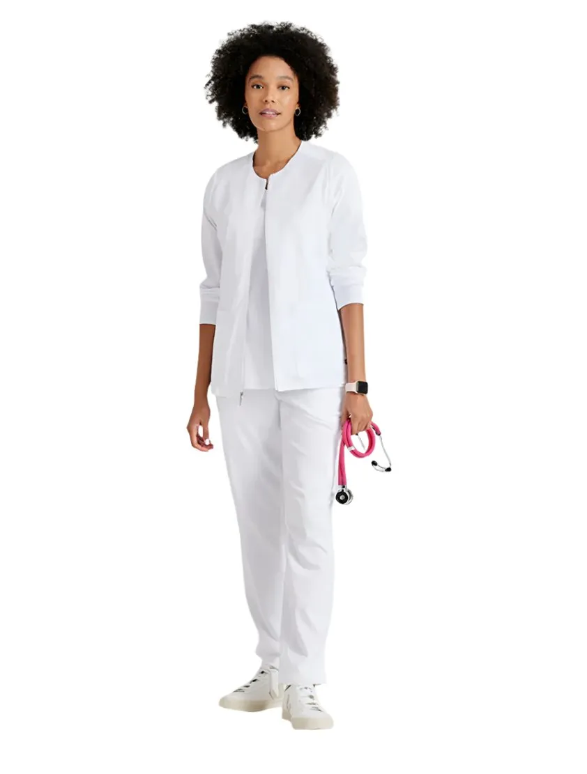 Grey's Anatomy Stretch™ by Barco  Gianna 5-Pocket Crewneck Scrub Jacket-Plus