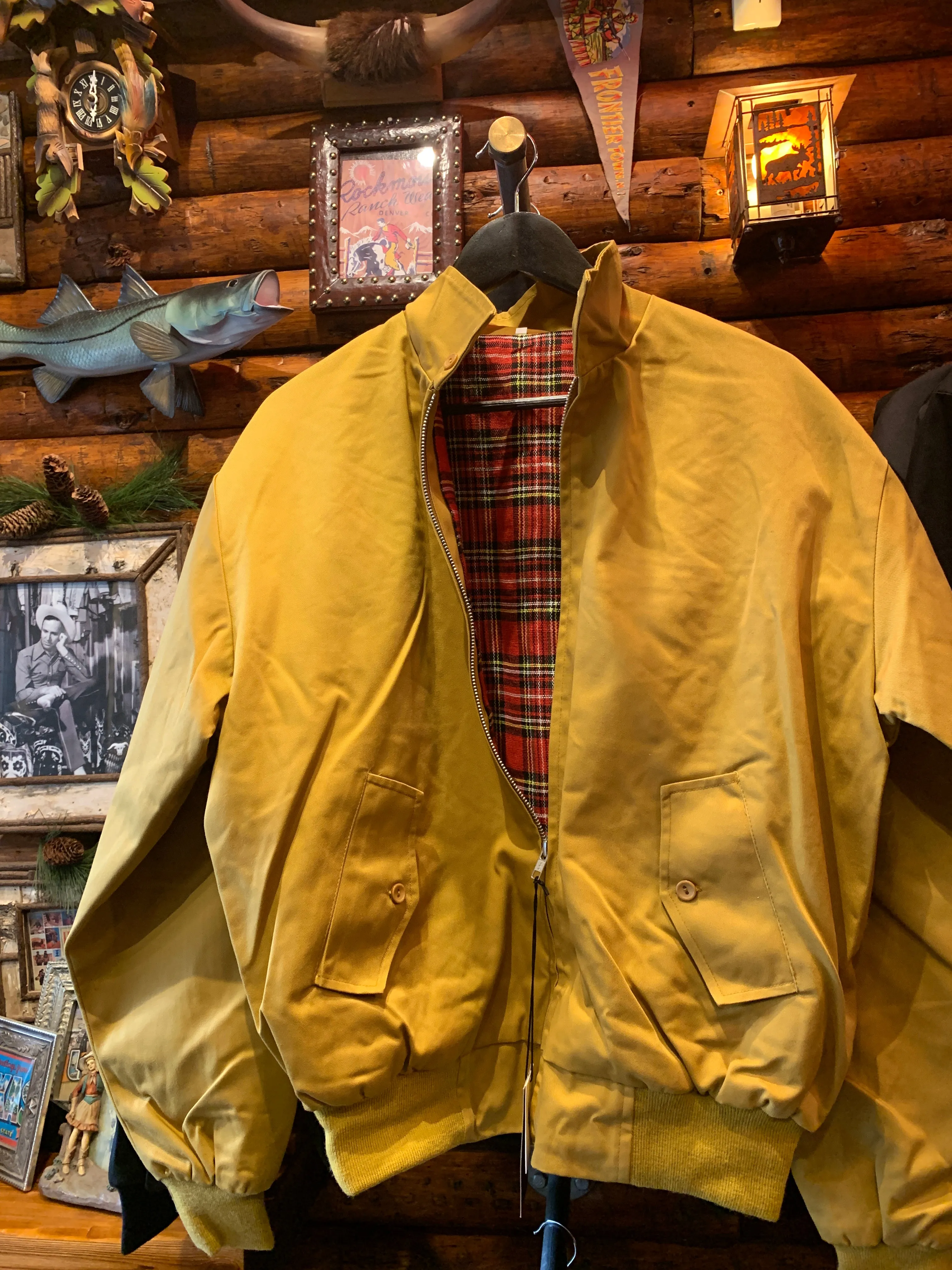 Harrington Jacket. Relco, London. Exclusive Import.MUSTARD