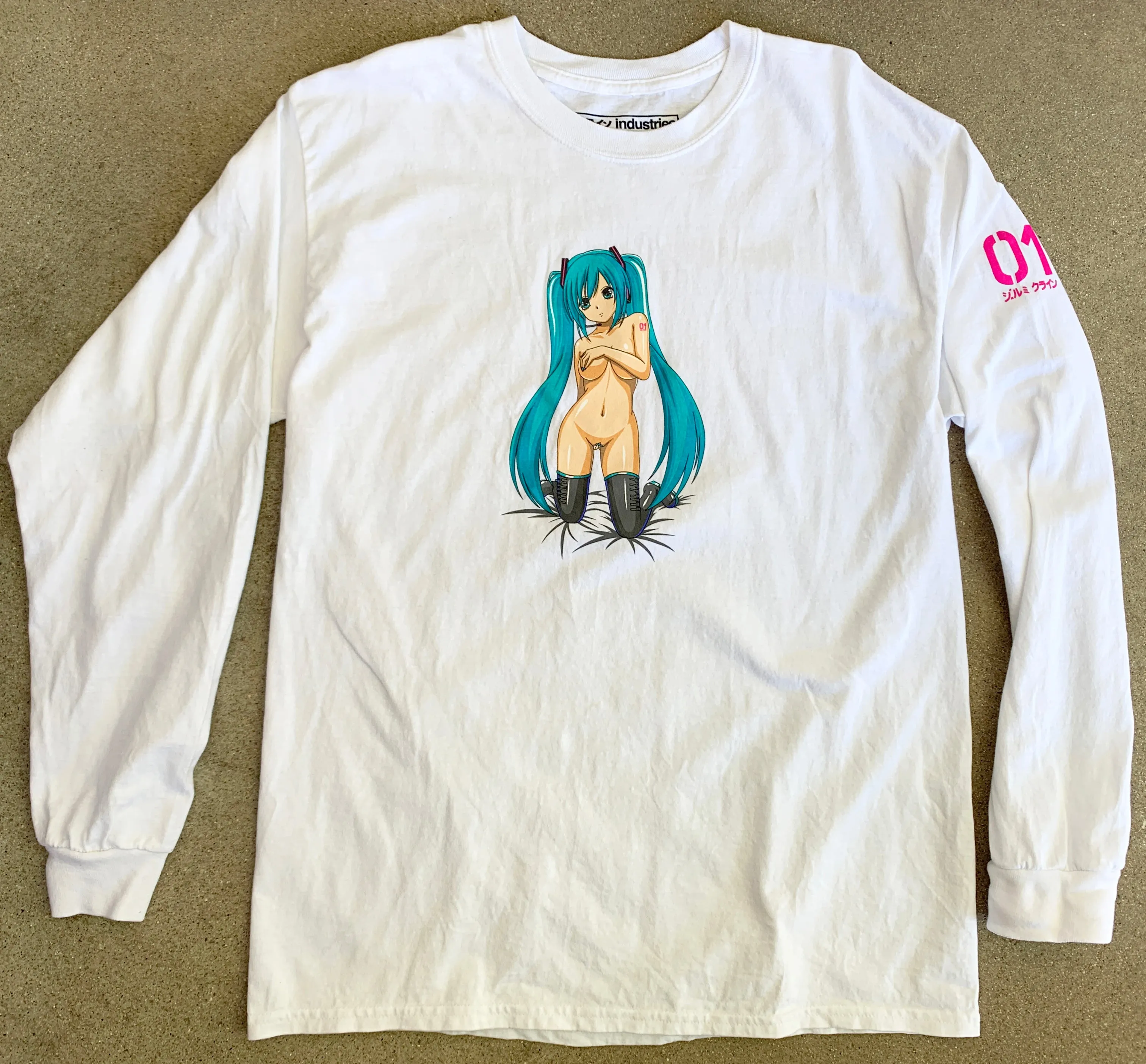 hatsune LONG SLEEVE t-shirt WHITE